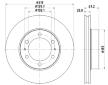 Brzdový kotouč HELLA PAGID 8DD 355 117-261