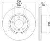 Brzdový kotouč HELLA PAGID 8DD 355 129-401