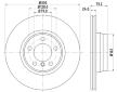 Brzdový kotouč HELLA PAGID 8DD 355 129-651