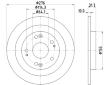 Brzdový kotouč HELLA PAGID 8DD 355 118-351