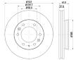 Brzdový kotouč HELLA PAGID 8DD 355 119-211