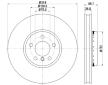 Brzdový kotouč HELLA PAGID 8DD 355 120-891