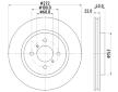 Brzdový kotouč HELLA PAGID 8DD 355 119-471