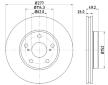 Brzdový kotouč HELLA PAGID 8DD 355 119-661