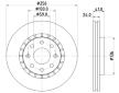 Brzdový kotouč HELLA PAGID 8DD 355 134-251