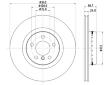 Brzdový kotouč HELLA PAGID 8DD 355 120-801