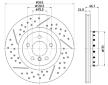 Brzdový kotouč HELLA PAGID 8DD 355 120-841