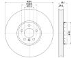 Brzdový kotouč HELLA PAGID 8DD 355 120-701