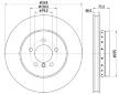 Brzdový kotouč HELLA PAGID 8DD 355 120-751