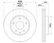 Brzdový kotouč HELLA PAGID 8DD 355 120-441