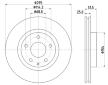 Brzdový kotouč HELLA PAGID 8DD 355 120-451