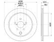 Brzdový kotouč HELLA PAGID 8DD 355 122-281