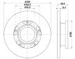 Brzdový kotouč HELLA PAGID 8DD 355 122-761