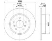 Brzdový kotouč HELLA PAGID 8DD 355 122-771