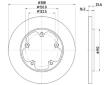 Brzdový kotouč HELLA PAGID 8DD 355 122-781