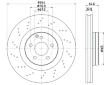 Brzdový kotouč HELLA PAGID 8DD 355 122-891