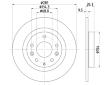 Brzdový kotouč HELLA PAGID 8DD 355 126-711