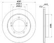 Brzdový kotouč HELLA PAGID 8DD 355 132-911