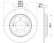 Brzdový kotouč HELLA PAGID 8DD 355 132-611