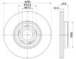 Brzdový kotouč HELLA PAGID 8DD 355 133-381