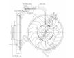 Větrák, chlazení motoru ABAKUS 003-014-0002