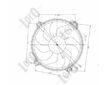Větrák, chlazení motoru ABAKUS 009-014-0004