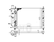 Chladič, chlazení motoru ABAKUS 016-017-0009