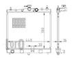 Chladič, chlazení motoru ABAKUS 035-017-0013-B