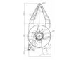 Větrák, chlazení motoru ABAKUS 037-014-0023
