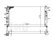 Chladič, chlazení motoru ABAKUS 037-017-0040