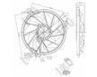 Větrák, chlazení motoru ABAKUS 038-014-0005