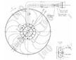 Větrák, chlazení motoru ABAKUS 053-014-0002