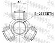 Tripod, hnací hřídel FEBEST 0116-AGV10