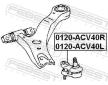 Podpora-/ Kloub FEBEST 0120-ACV40L