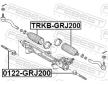 Axiální kloub, příčné táhlo řízení FEBEST 0122-GRJ200