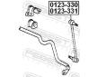 Tyc/vzpera, stabilisator FEBEST 0123-330