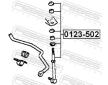 Tyc/vzpera, stabilisator FEBEST 0123-502