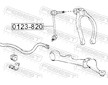 Tyc/vzpera, stabilisator FEBEST 0123-820