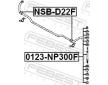 Tyc/vzpera, stabilisator FEBEST 0123-NP300F