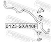 Tyc/vzpera, stabilisator FEBEST 0123-SXA10F