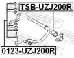 Tyc/vzpera, stabilisator FEBEST 0123-UZJ200R