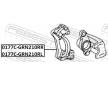 Sada drzaku brzdovych trmenu FEBEST 0177C-GRN210RR
