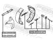 Sada prislusenstvi, parkovaci brzdove celisti FEBEST 0204-B10RSR-KIT