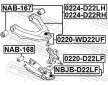 Podpora-/ Kloub FEBEST 0220-D22LF