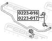 Tyc/vzpera, stabilisator FEBEST 0223-016