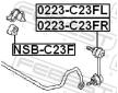 Tyc/vzpera, stabilisator FEBEST 0223-C23FR