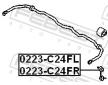 Tyc/vzpera, stabilisator FEBEST 0223-C24FR