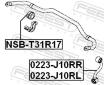 Tyc/vzpera, stabilisator FEBEST 0223-J10RR