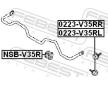 Tyc/vzpera, stabilisator FEBEST 0223-V35RL