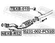 Oblozeni dobehu (nachlaufschale), teleso napravy FEBEST 0231-002-PCS10